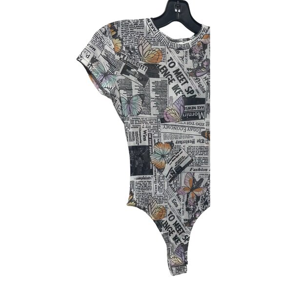 Rue 21 - Women's Short Sleeve Round Neck Bodysuit - White - Extra Small - Picture 10 of 11